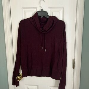 UGG purple super soft sweater with scrunchie neck